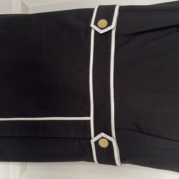 Tommy Hilfiger Black dress with White piping - Picture 4 of 7